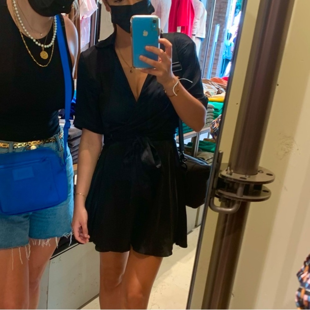 Zara Black Wrap Dress